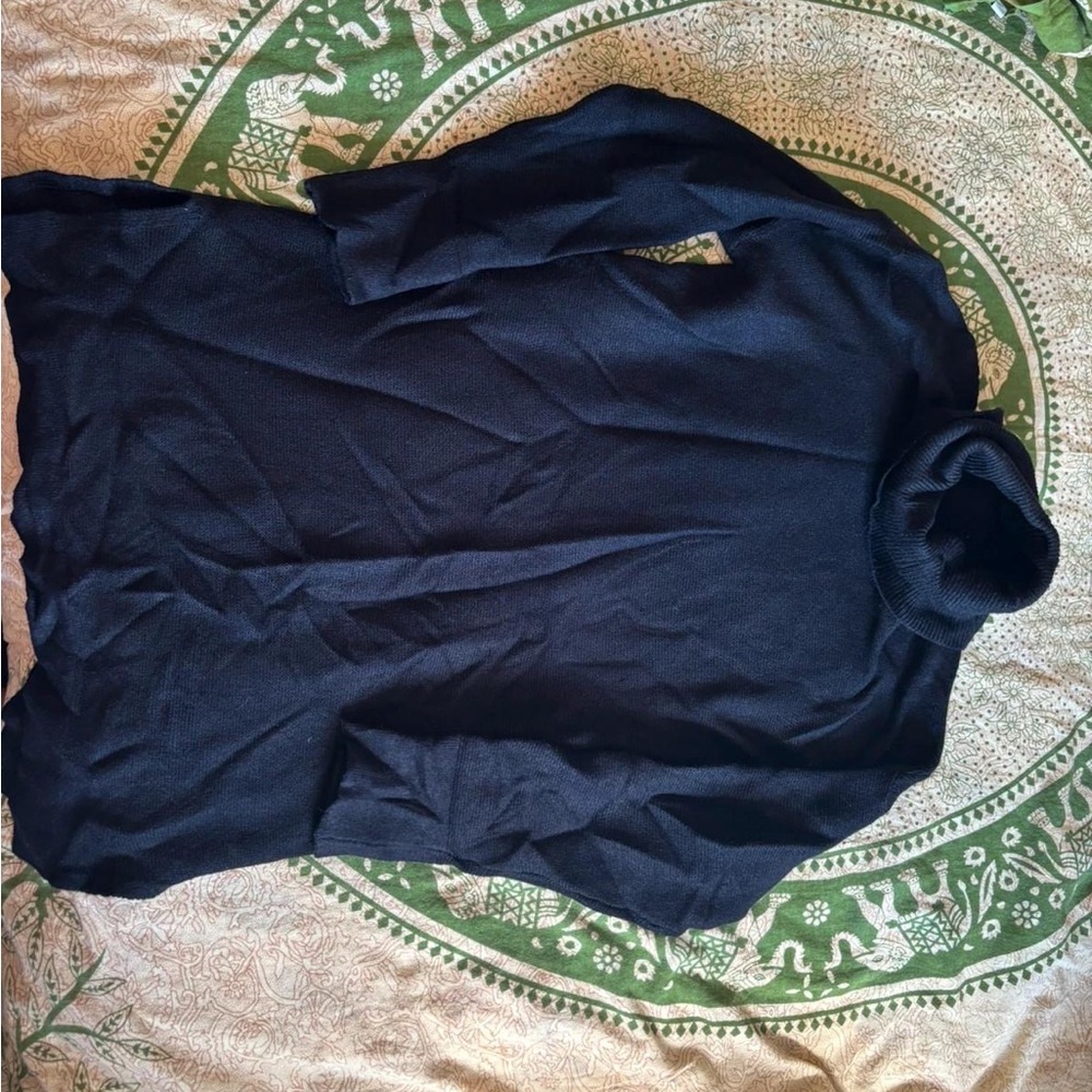 Black Turtleneck Sweater
